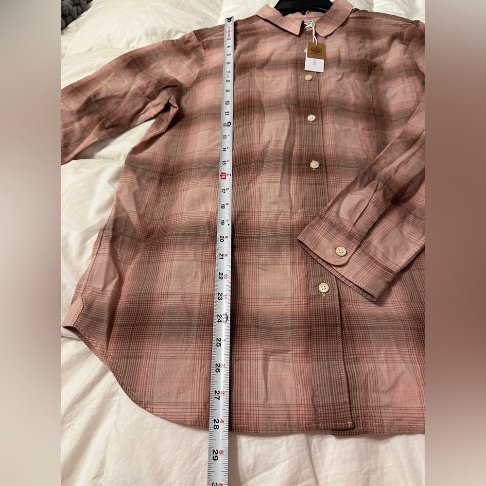 Outerknown Winddrift Plaid Button-Up Women's Top - NWT - Size L - Picture 12 of 12